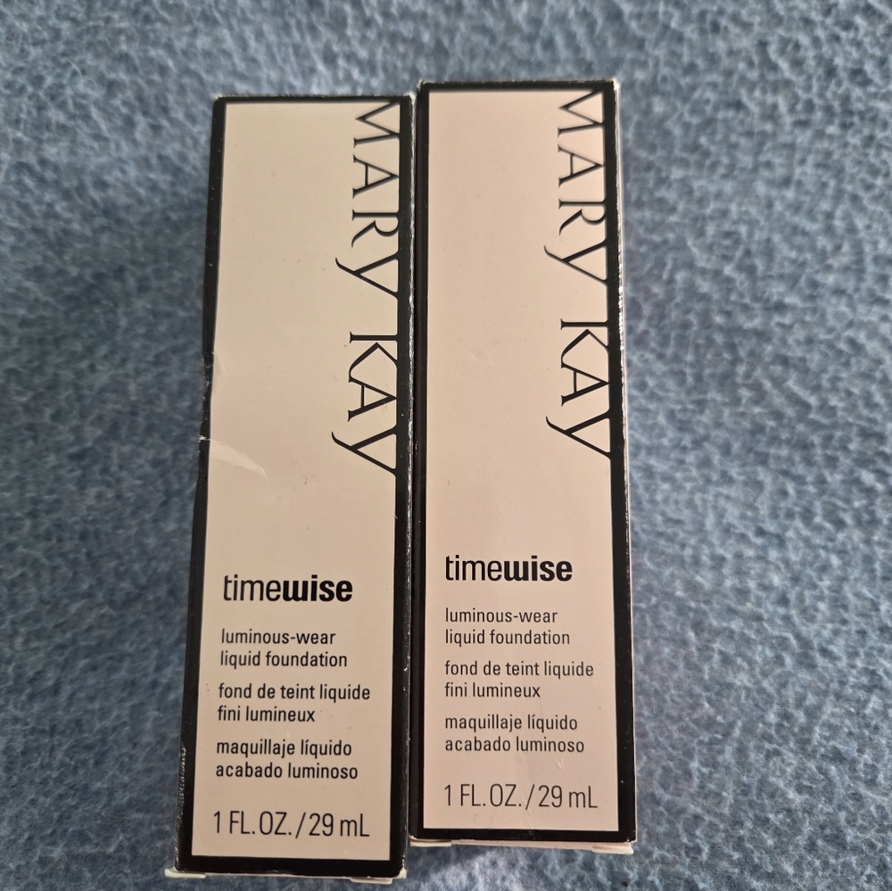 Mary Kay Timewise Luminous-Wear Foundation - Lot Of 2 New In Box